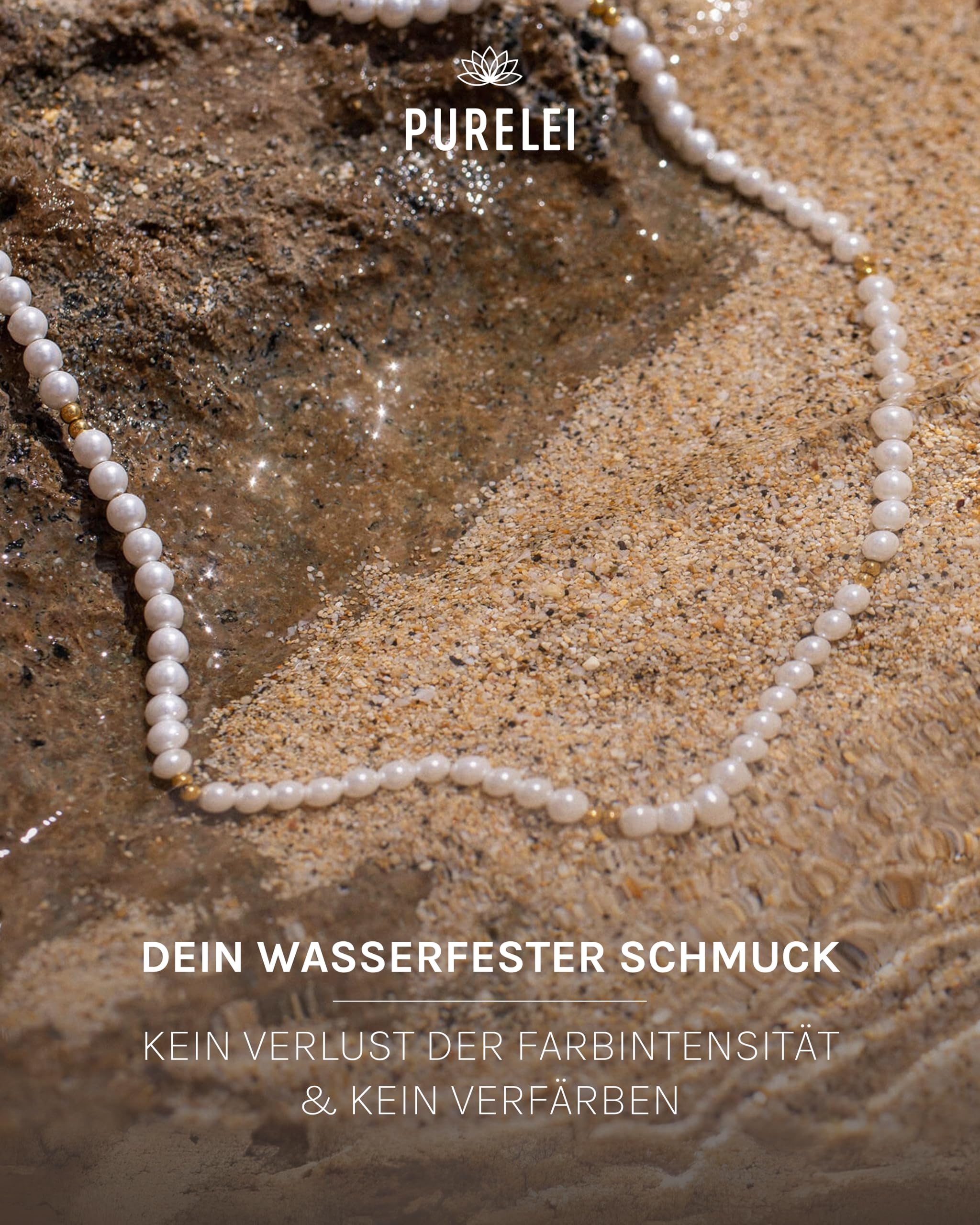 Purelei Finesse Kette Damen – Halskette Damen aus langlebigem Edelstahl – Wasserfeste Kette – 40-45 cm Länge verstellbar – Halskette für deinen individuellen Look