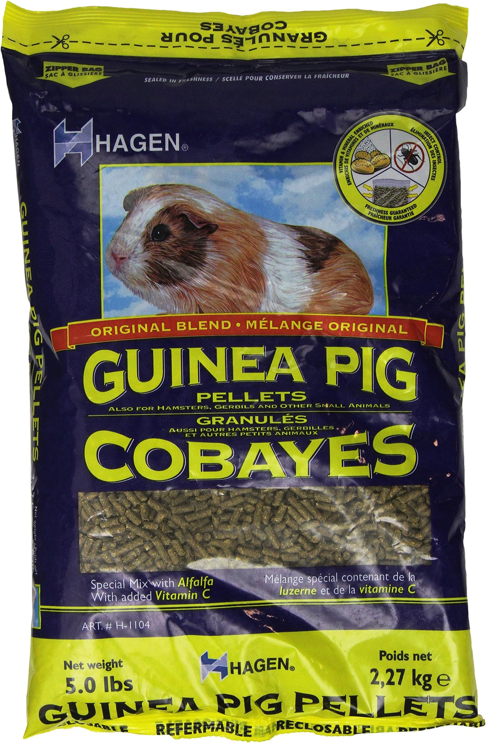 View of Hagen Guinea Pig Pellets Food, 5-Pound : Amazon.ca: Pet Supplies