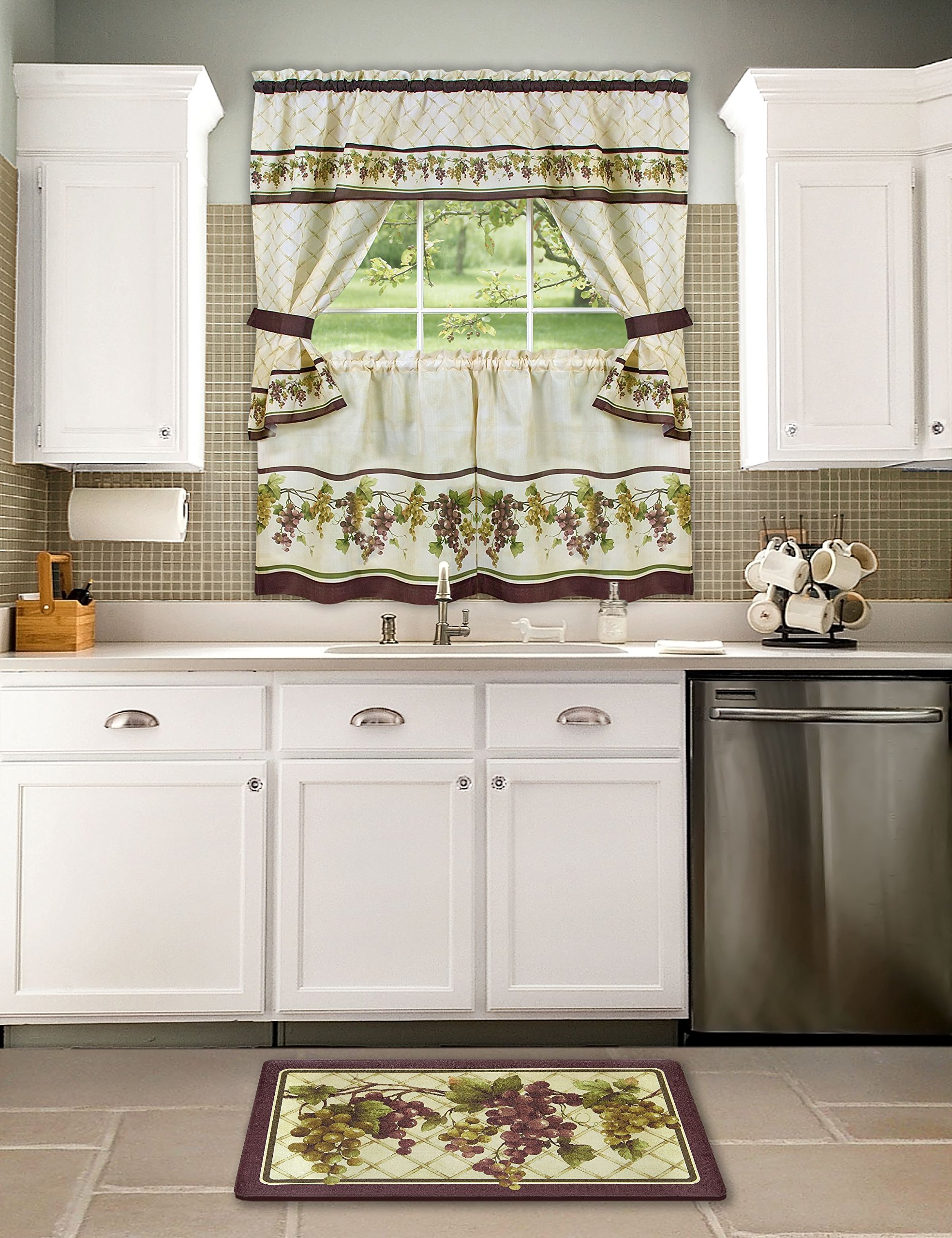 Achim Home Furnishings Tuscany - Printed Cottage Set - 57x36