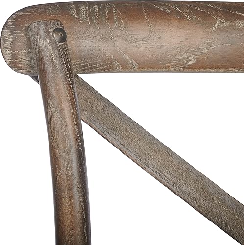 Miniatura 7 de Safavieh Home Collection Franklin Weathered Grey Taburete para mostrador de 24 pulgadas (totalmente montado)