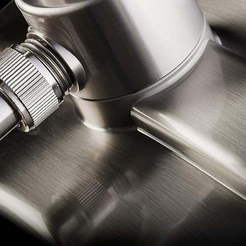 Miniatura 6 de AKDY Combo de cabezal de ducha multifunción de 9 pulgadas y 4 pulverizadores (plata de titanio - 2.5 GPM)