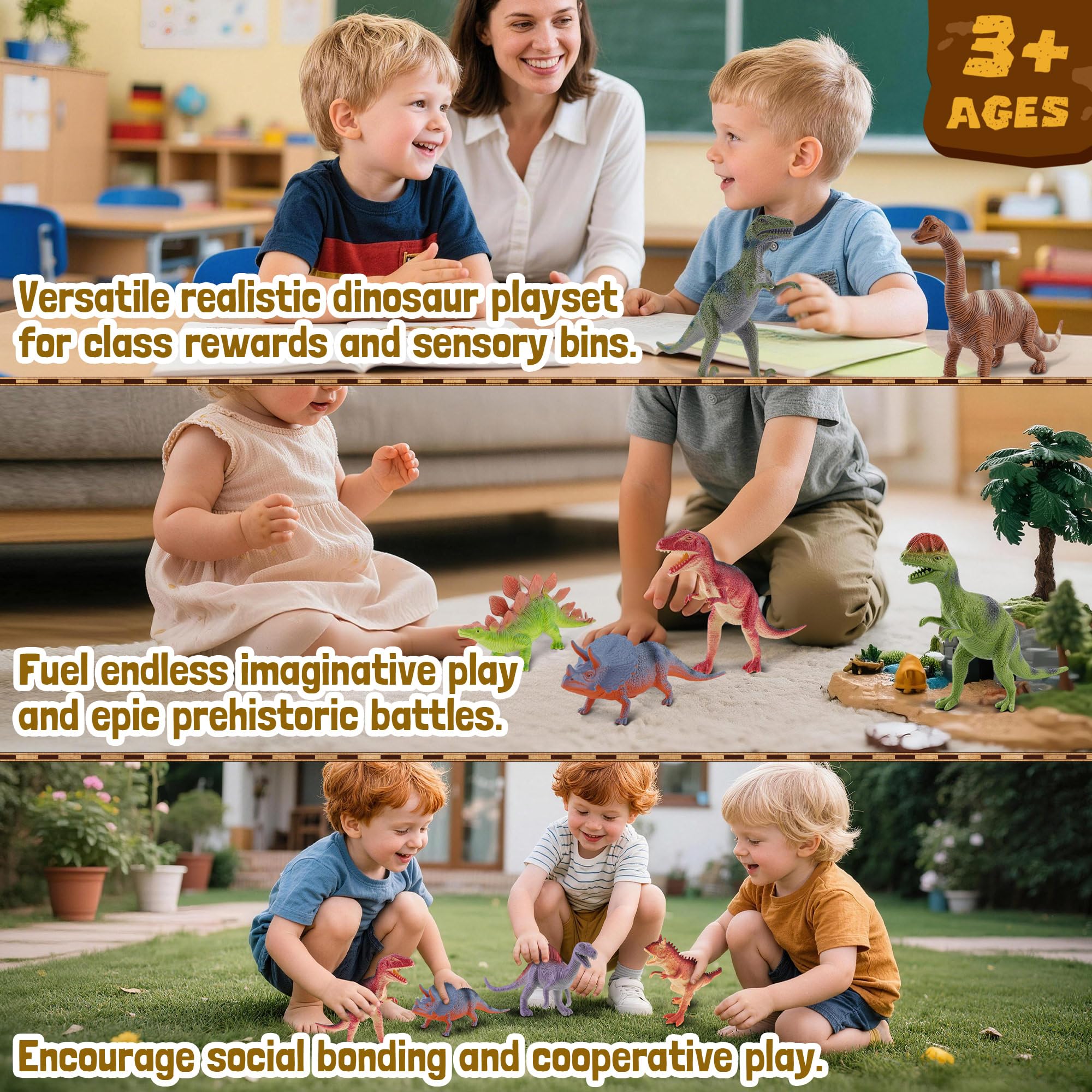 Big Dinosaur Toys for Kids - 10 Realistic Figures -4 Big Dinosaur Toys for Kids - 10 Realistic Figures -4