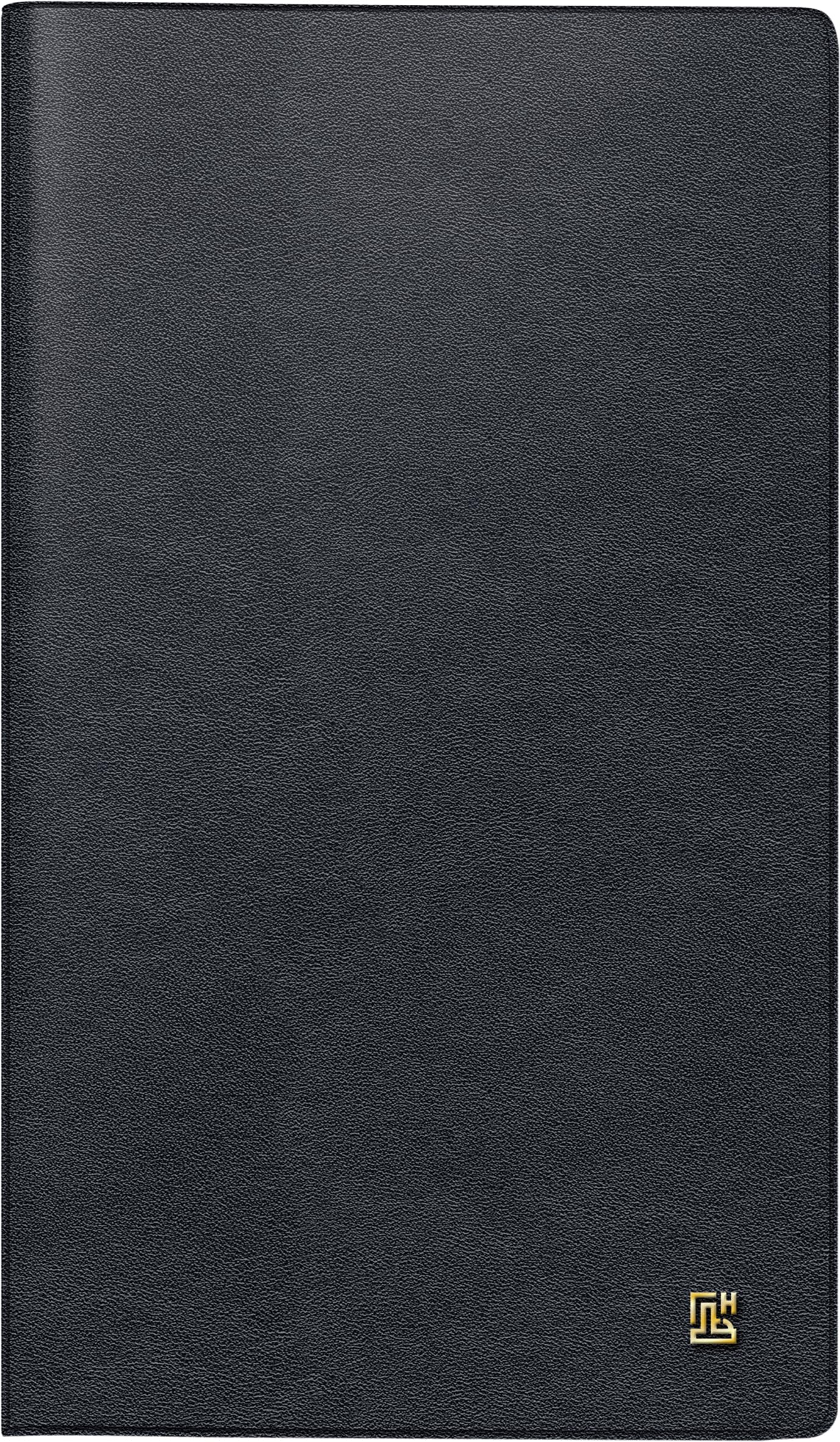 BRUNNEN Pocket Diary Model 756 (2025), 2 Pages = 1 Week, A6, 144 Pages, Leather Cover, Black