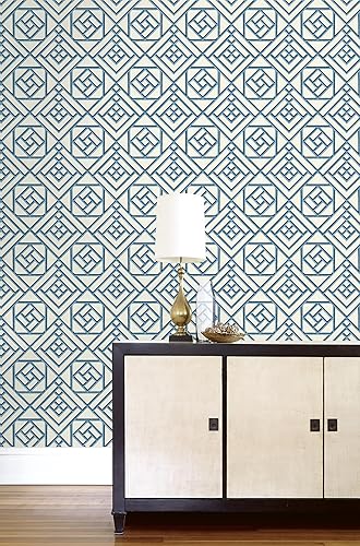 Miniatura 9 de Surface Style - Papel tapiz para despegar y pegar, papel tapiz geométrico para dormitorio, tocador, cocina, vinilo, cobertura de 30.75 pies