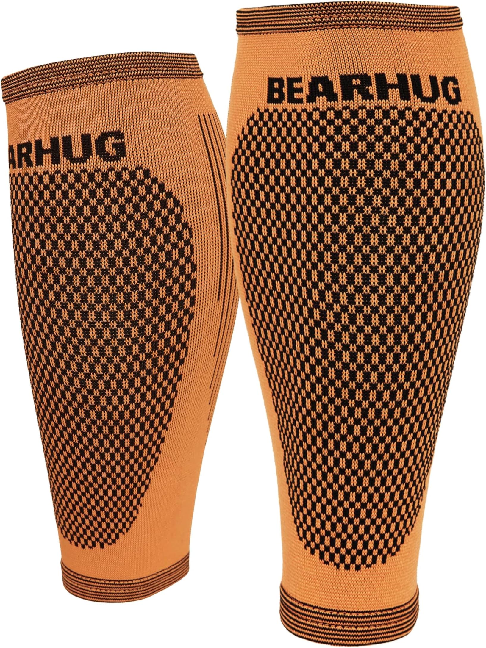 Calf Compression Sleeve for Men and Women - Shin Splints Support for Torn Muscle and Leg Cramps - Bamboo Calf Support for Sports, Running, Gym, L