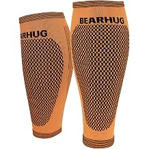 Bearhug Twin Pack Calf Support Sleeve - Running Accessories and Shin Splints Support for Men and Women, Ideal for Hiking and as a Workout Aid, Breathable Bamboo, Comfortable and Non-Irritating, XL