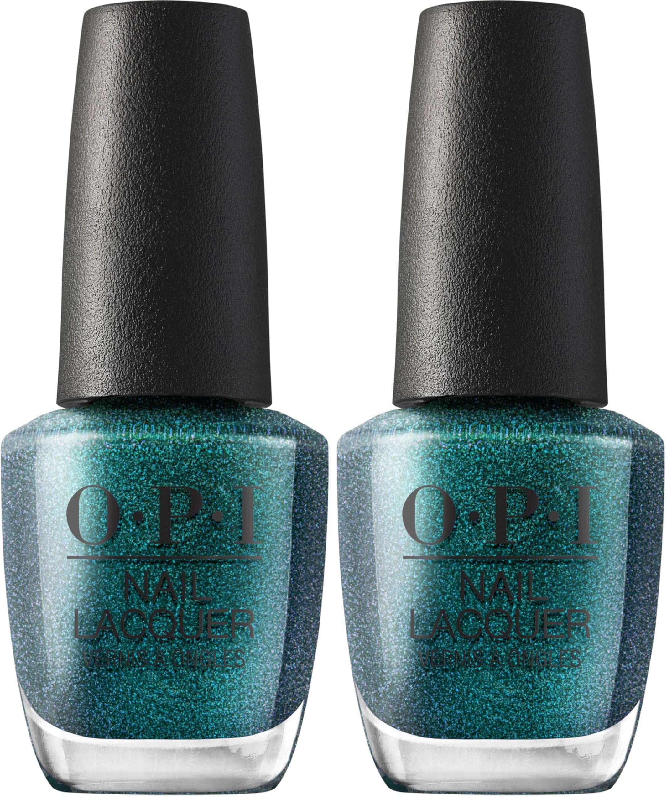 OPI Nail Lacquer Yuletide Sweetings! | Semi-Sheer Cool Dark Green with Blue Shimmer Chip Resistant Nail Polish | Good Enough to Treat Collection | Holiday 2025 (Pack of 2)-image-40