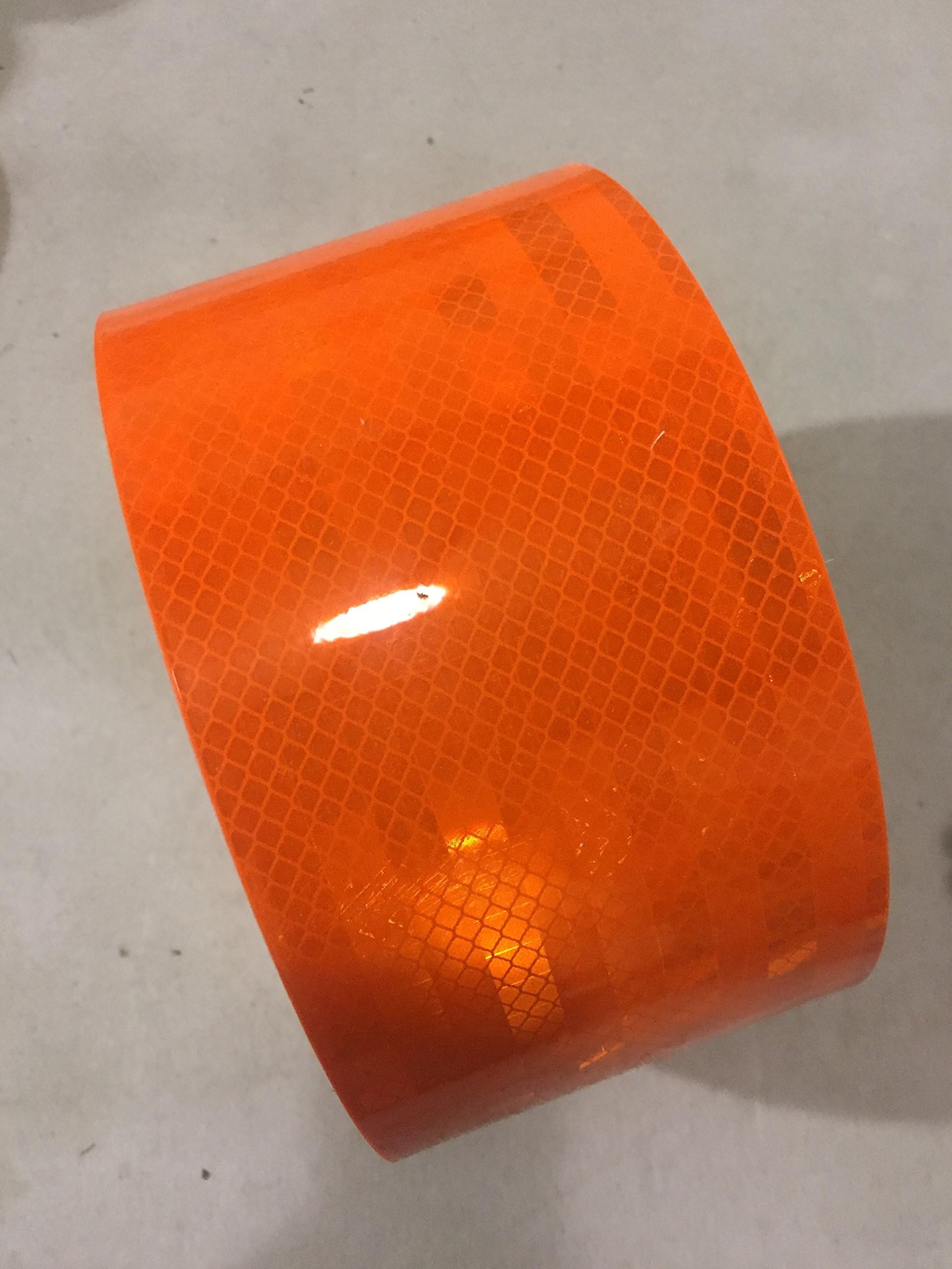 Safe Way Traction 3M Reflective Tape Sheeting 3924S Diamond Grade Fluorescent Orange 4" x 10' Roll
