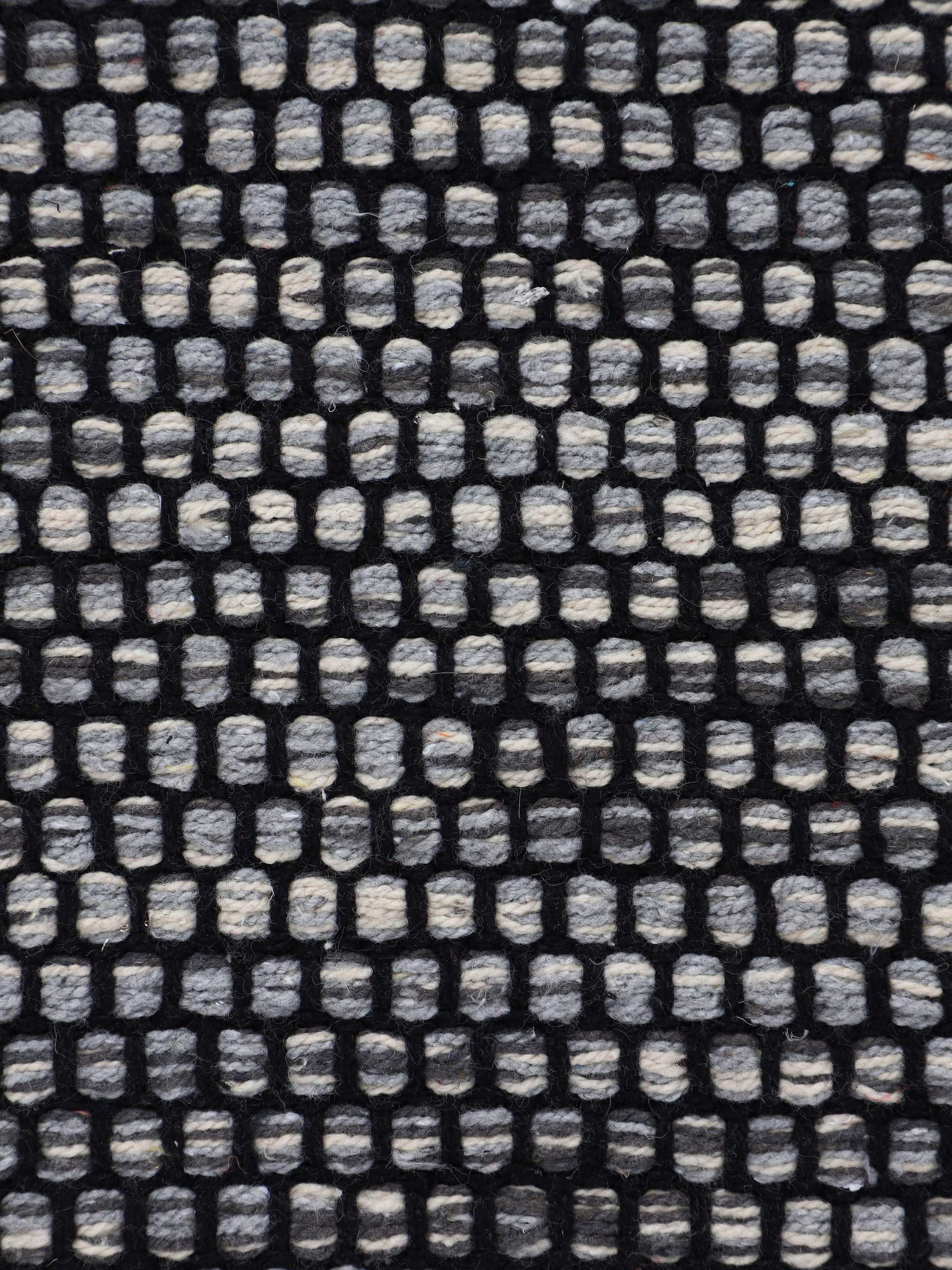 carpetfine Tappeto a tessitura Kilim Mia Grigio 120x170 cm | Tappeto moderno per soggiorno e camera da letto