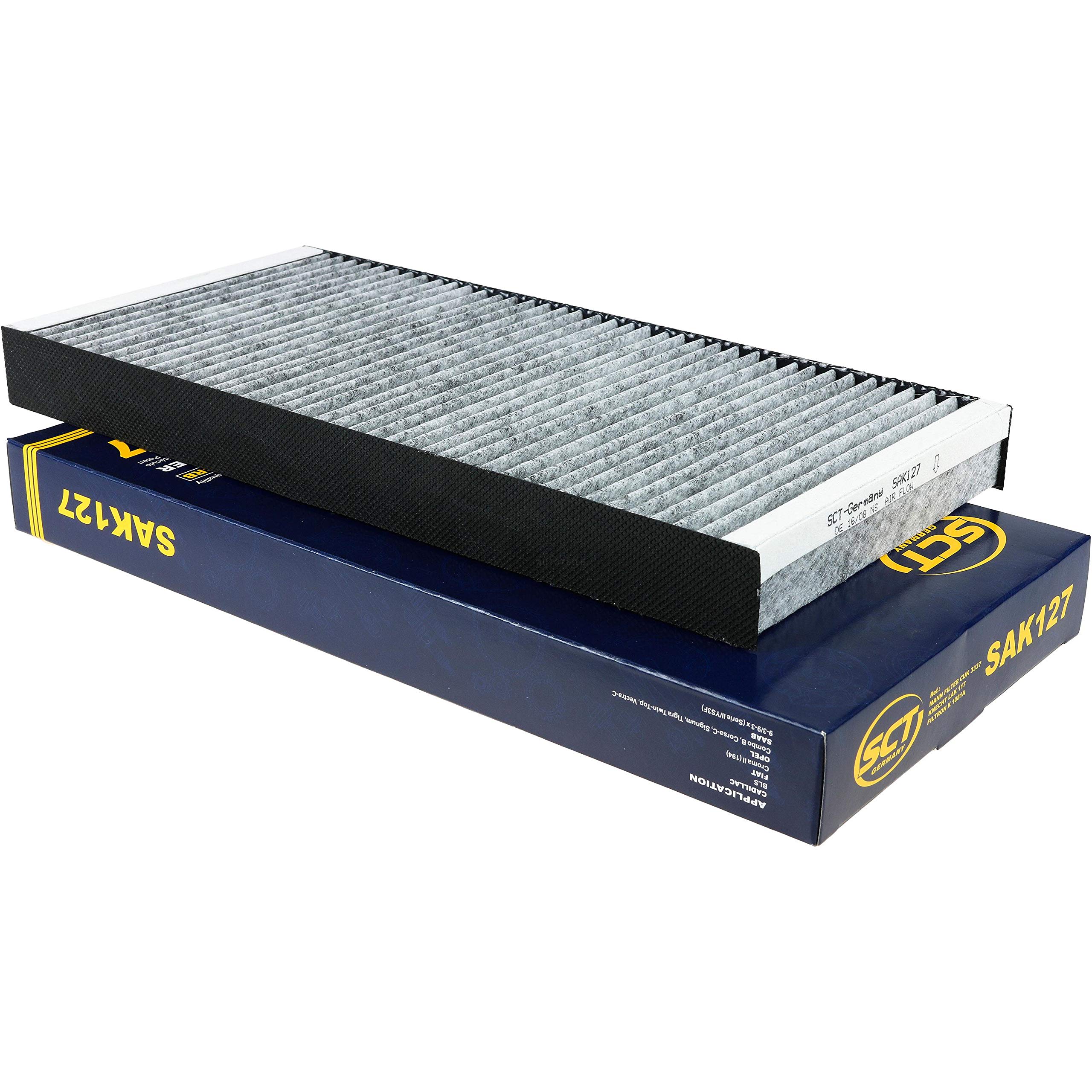 QR-Parts Set 85580712 SAK 127 20 filtros originales SCT para habitáculo, filtro de polen