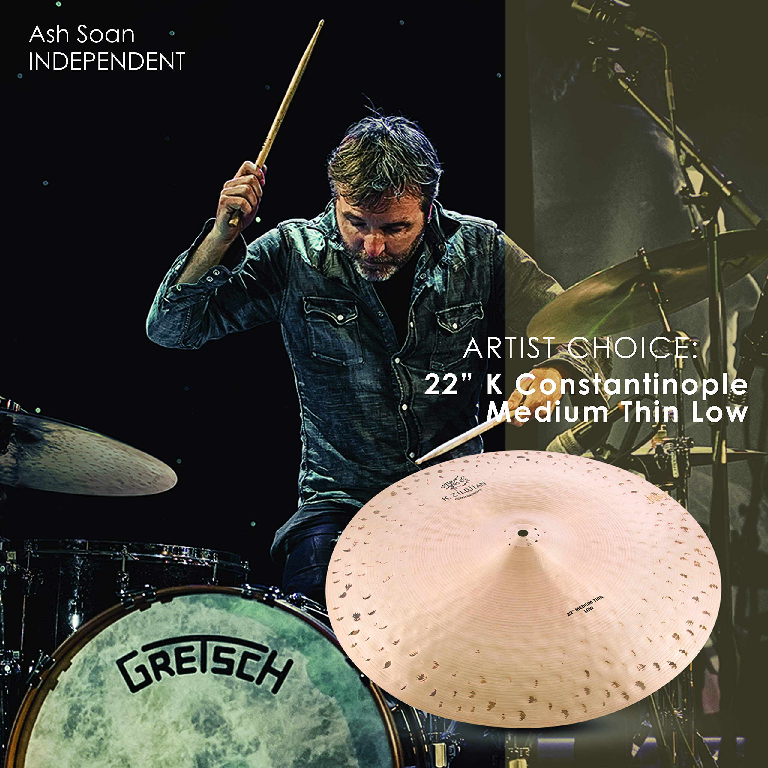 Zildjian K' Constantinople Ride 22", Medium Thin, Low - Piatto Ride