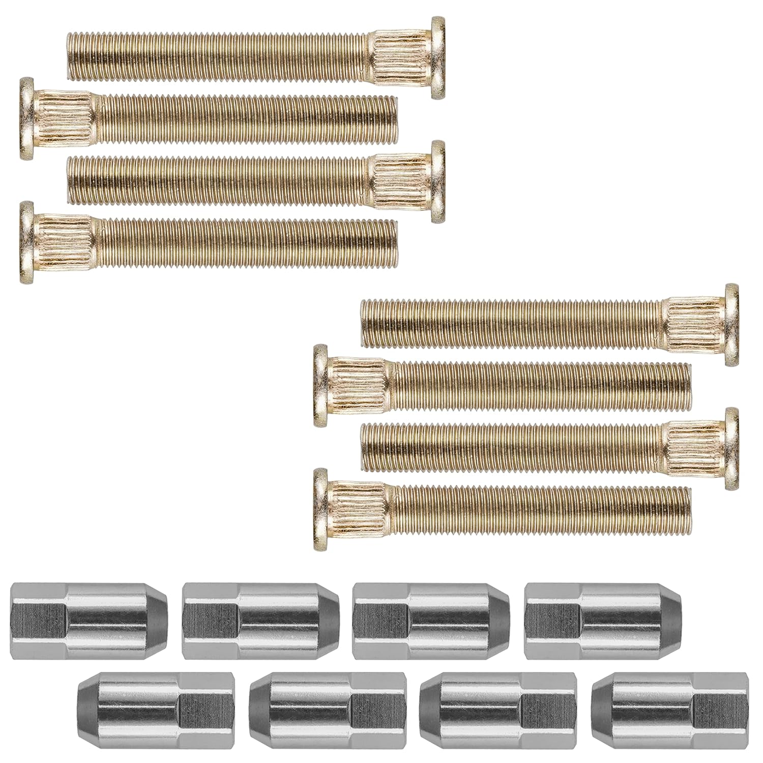 Caltric 8X Wheel Lug Nuts and Studs Compatible with Polaris RZR 800 S 2010 2011 2012 2013 2014