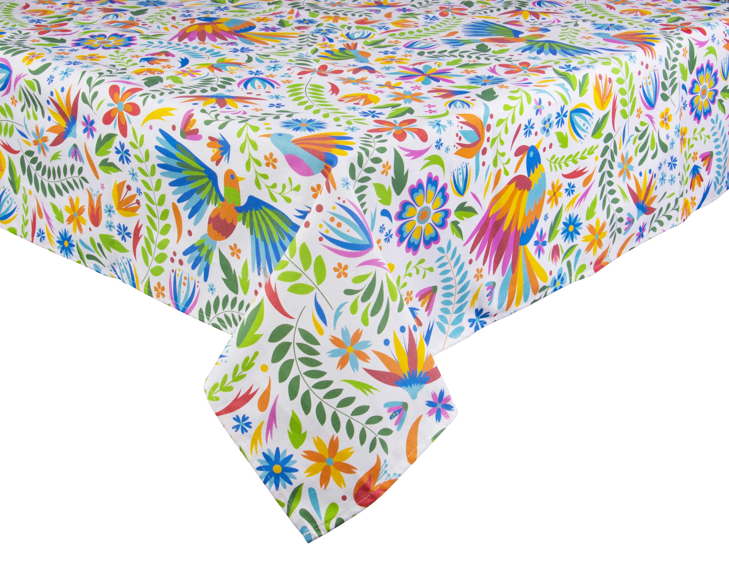 Nappe rectangulaire coton polyester lavable pour repas de famille Excelsa 140x240