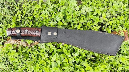 Miniatura 8 de -Machete táctico de 15 pulgadas, cuchillo de supervivencia de espiga completa, cuchillos de hoja libre de óxido, por encargo por ex Gorka Khukuri