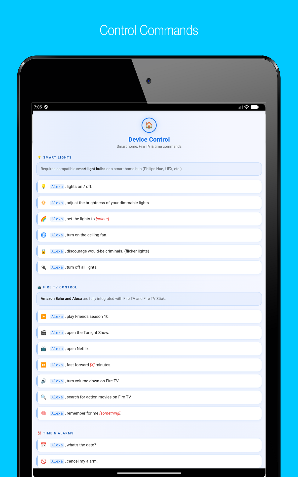 Commands For Alexa - App on Amazon Appstore
