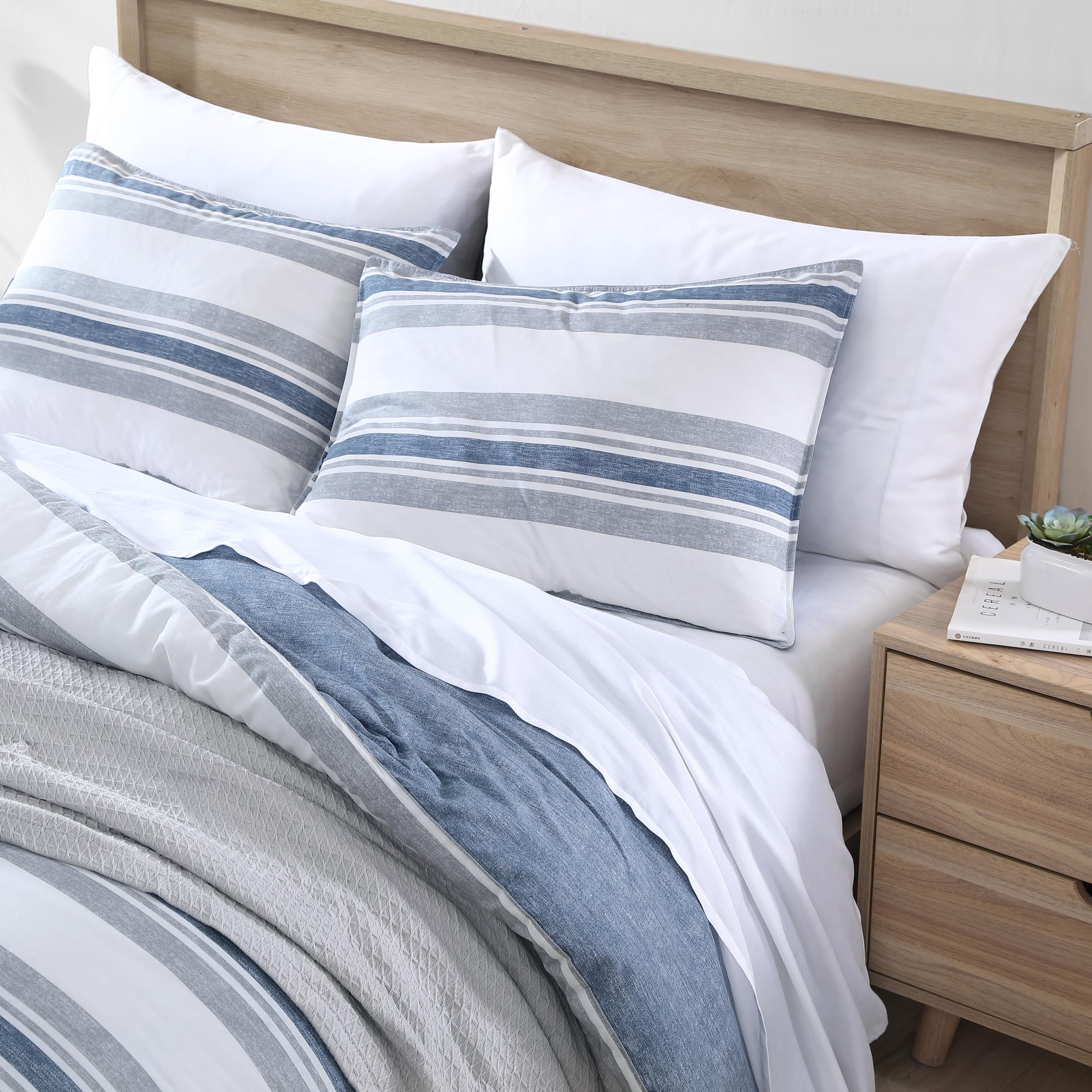 Glenans Striped Nautical Cotton Duvet Cover