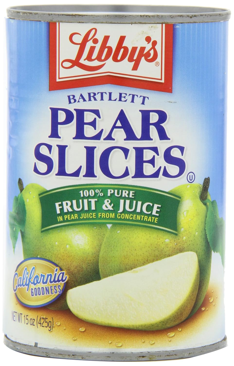 Libby's Pears Sliced In Pear juices Concentrate, 15Ounces Cans (Pack of 12