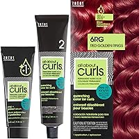 Vista 25 de All About Curls Permanent Hair Color Dye For Curly Hair 100% Gray Coverage Nourished & Radiant Curls Vibrant Shine &