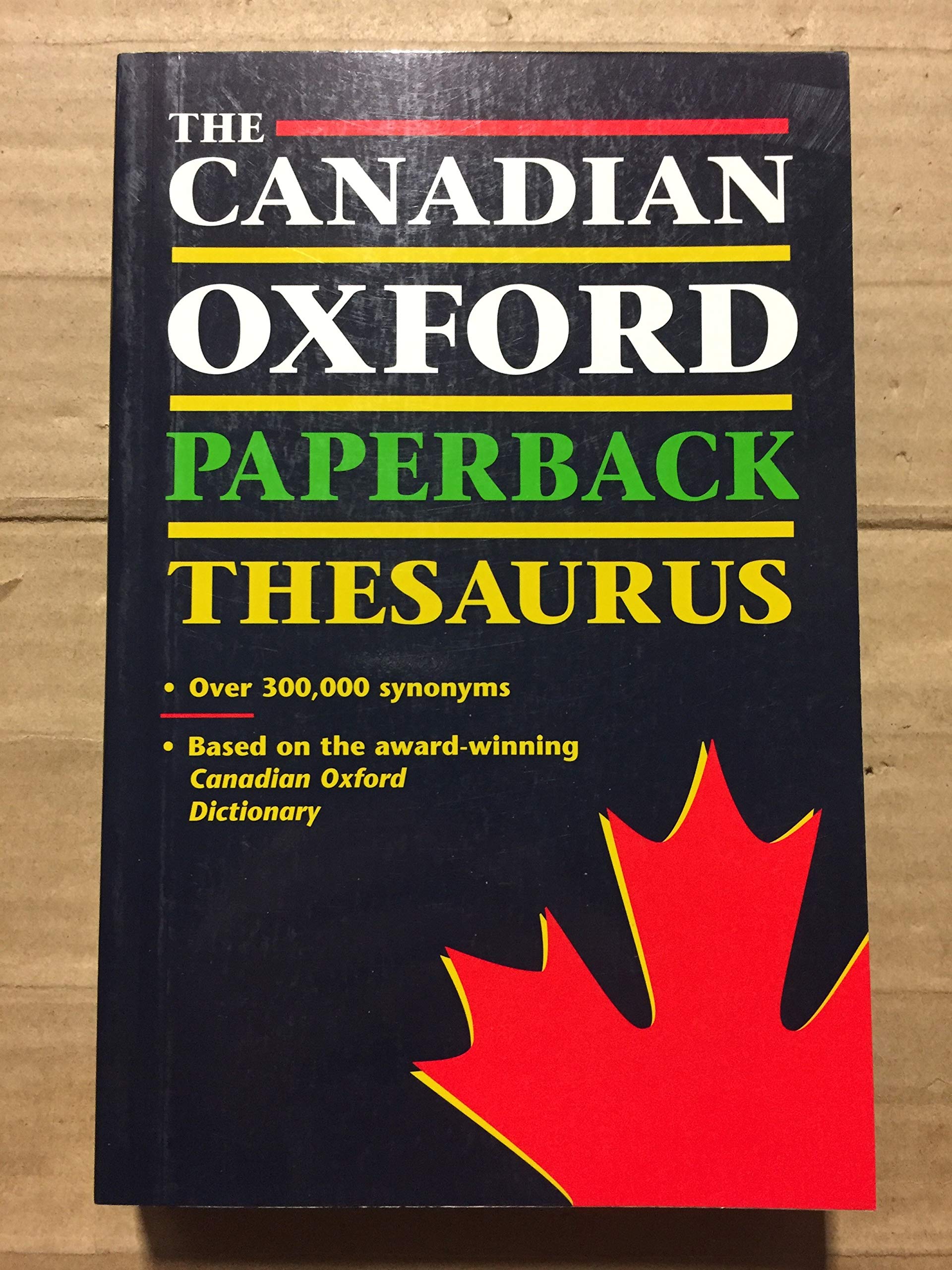 Canadian Oxford Paperback Thesaurus Pontisso, Robert