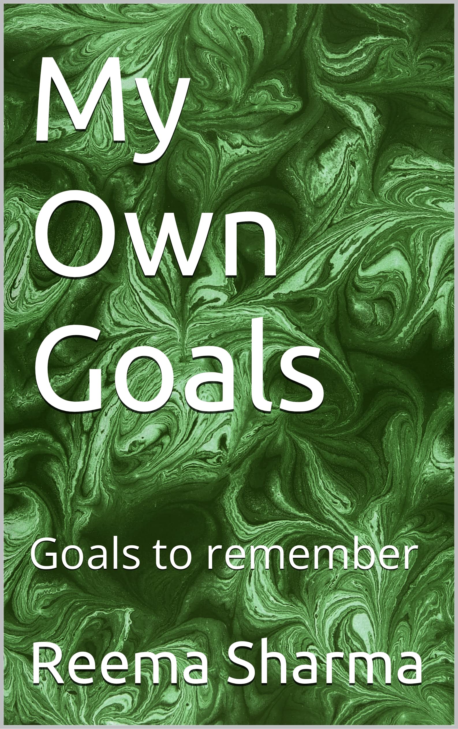 Carnet de notes My Own Goals en anglais pour structurer vos objectifs