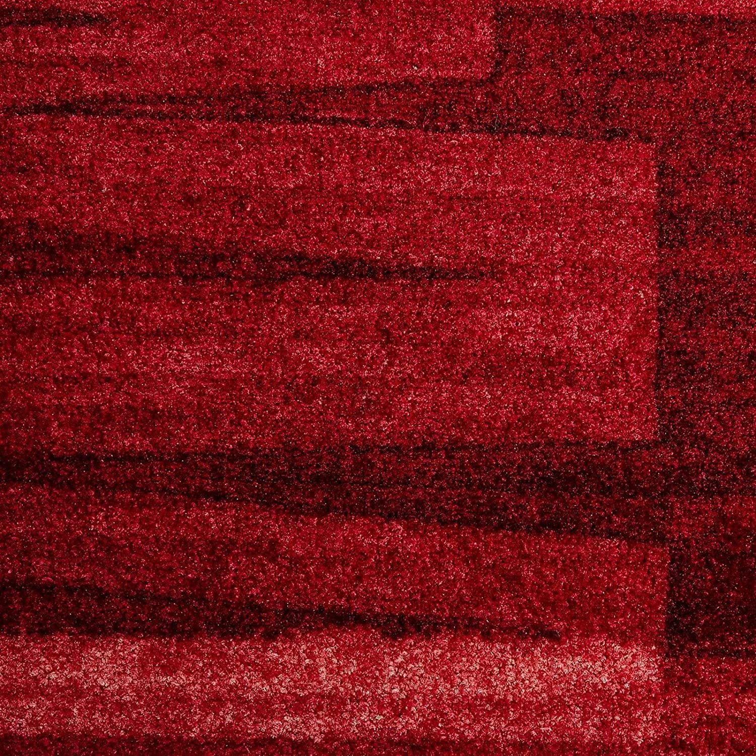 KARAT Tappetino a Passatoia per Uso Intenso - Via Veneto - Tappetino Antiscivolo per Tapis Roulant - Tappetino Anti-Allergico per Cucina, Corridoio, Soggiorno, Ufficio - Rosso, 80 x 300 cm