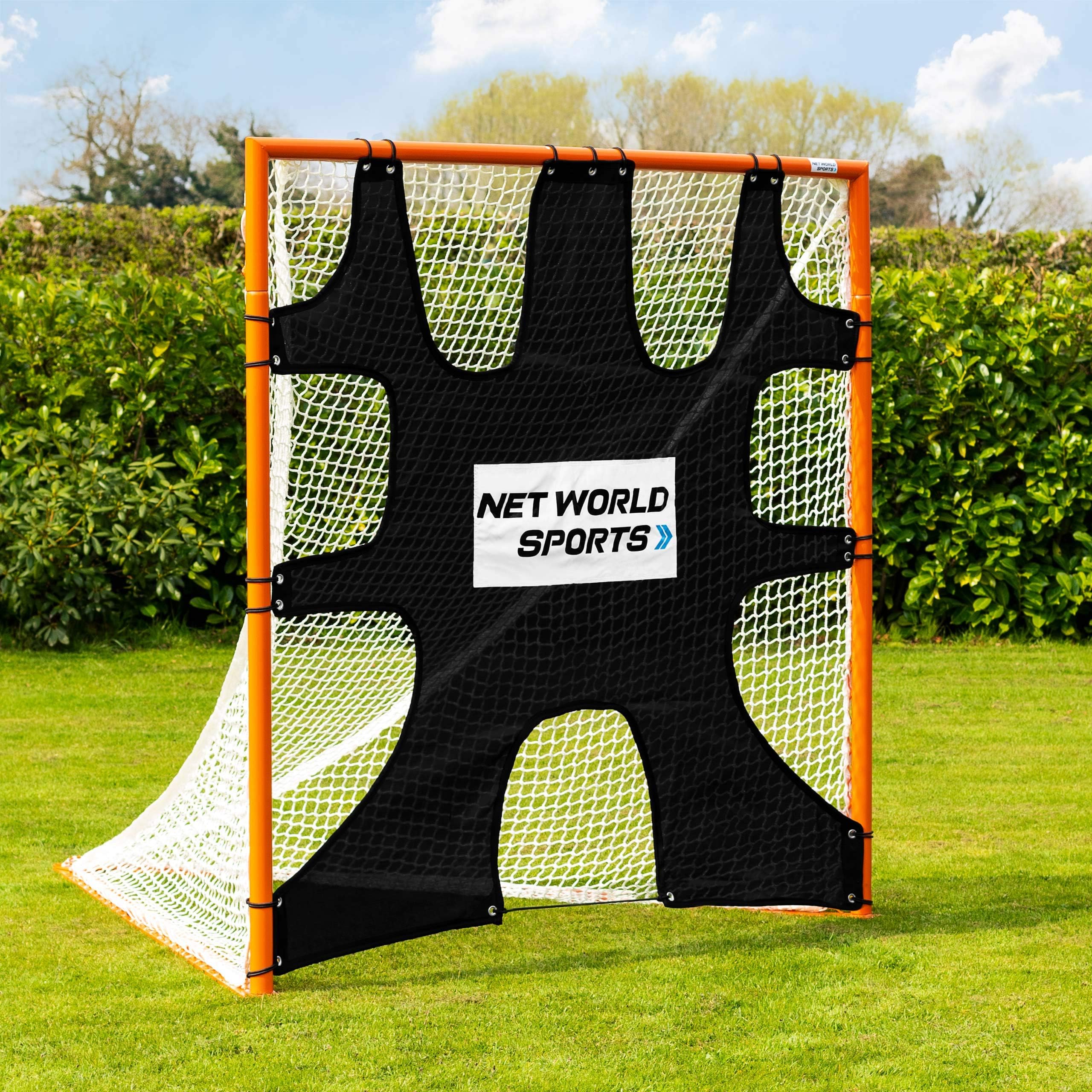 FORZALacrosse Goal Target Sheet [6ft x 6ft] | Corner Targets for Shooting Practice | Fits Any Standard Size Lacrosse Goal - Bungee Cords Included