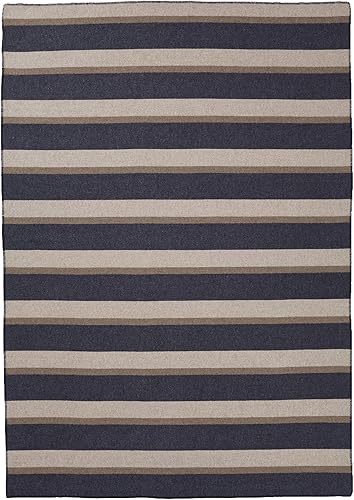 Miniatura 11 de Pendleton Eco-Wise - Cobija de lana lavable, Lana y mezcla de lana, gemelo Gris antracita,Marfil,Lodge Plaid,Raya azul marino medianoche,Misty