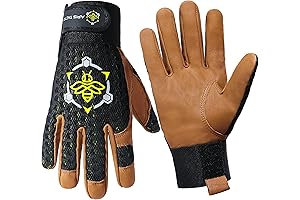 Professional Beekeeper Gloves - Sting-Proof, Goatskin Leather Gloves for Maximum Protection