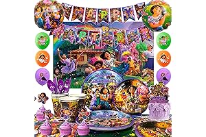 Encanto Birthday Party Supplies, 114-Piece Magic House Birthday Party Supplies Set