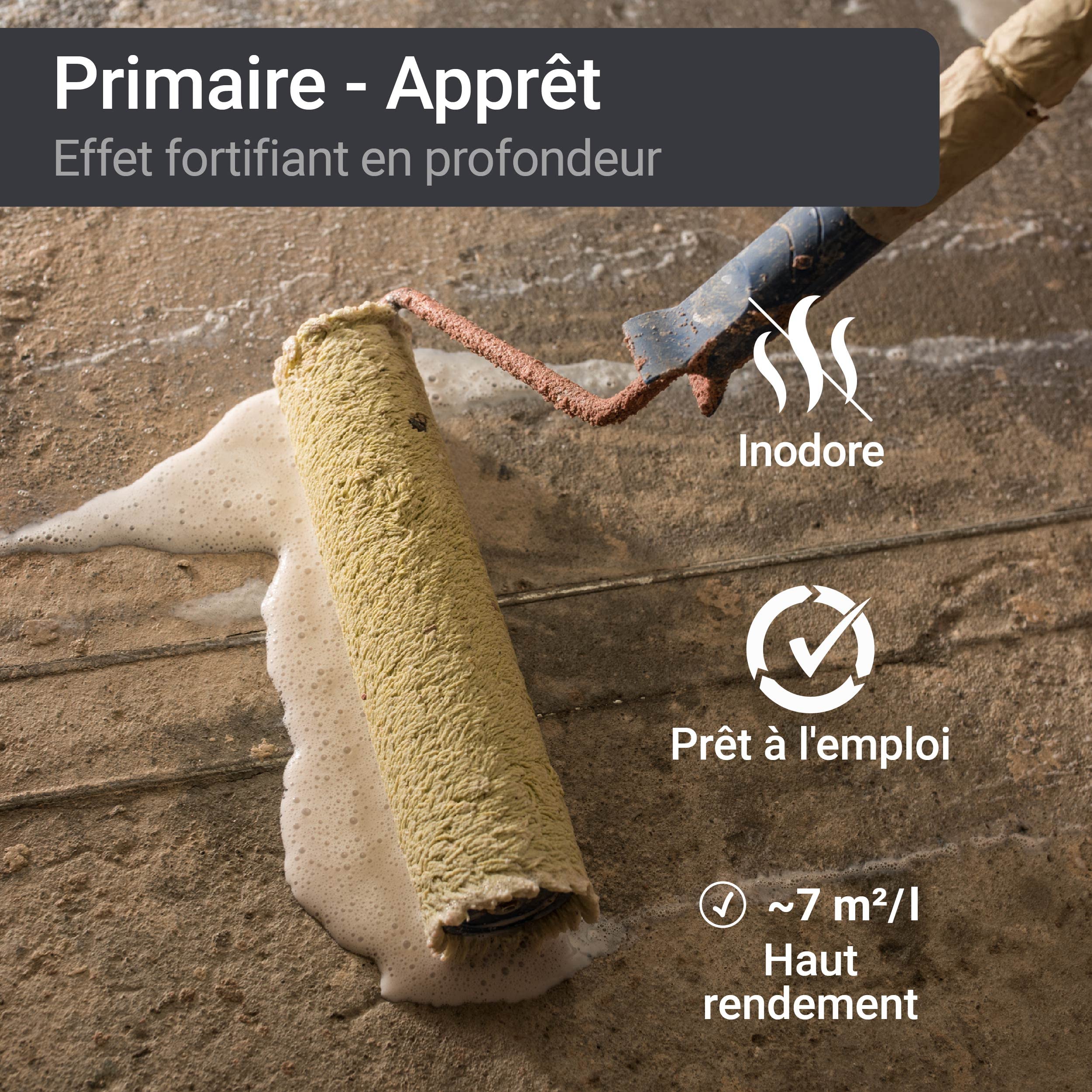 WO-WE Primaire - Apprêt W518 pour sol poreux - Régularise l’absorption du support - 5L