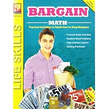 Remedia Publications Bargain Math Real-Life Money Skills Workbook for Grades 6-8, Consumer Math, Smart Shopping, Financial Literacy, Practical Math, Word Problems, Coupons, Price Comparison