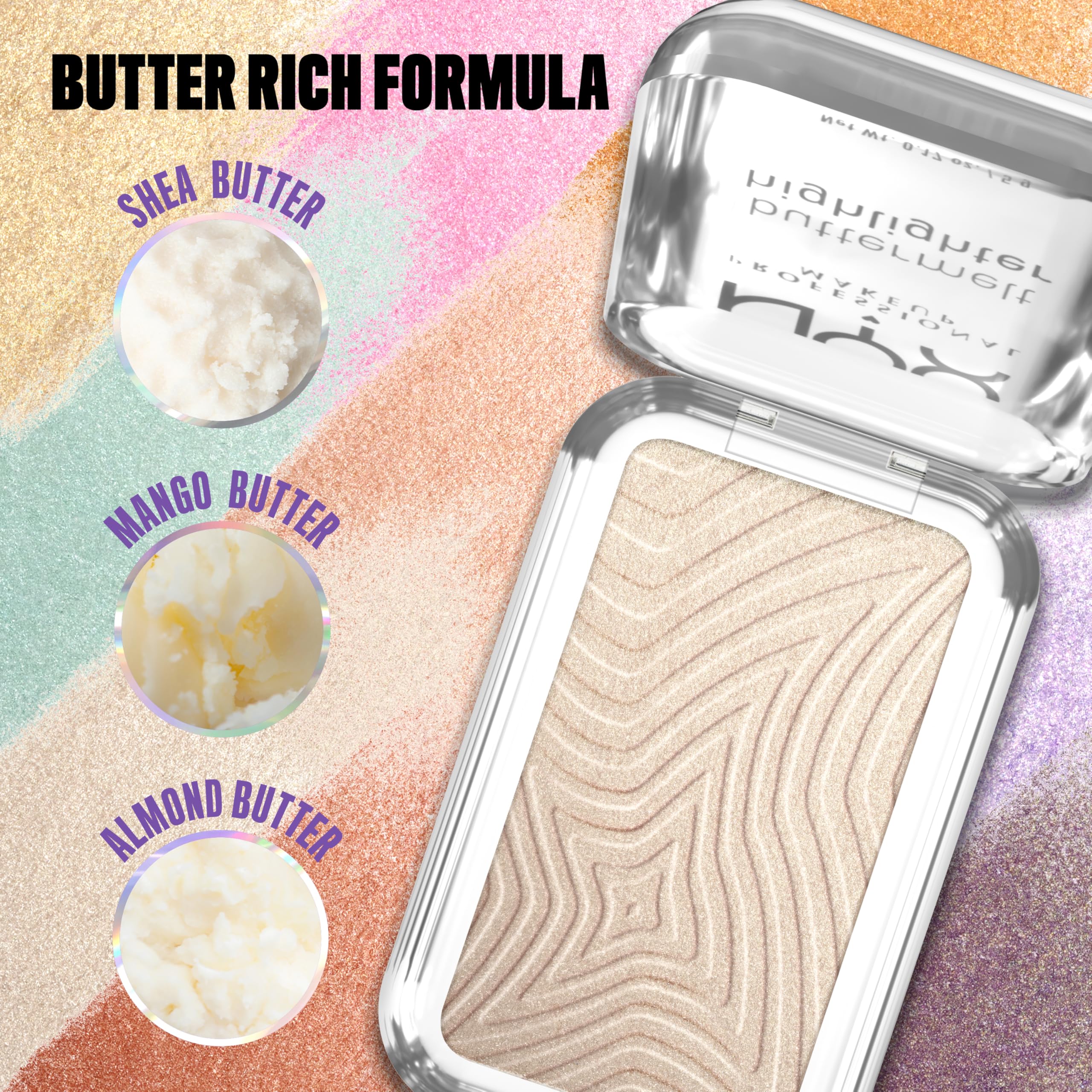 NYX Buttermelt Highlighter - Bright and Butta Glow -6 NYX Buttermelt Highlighter - Bright and Butta Glow -6