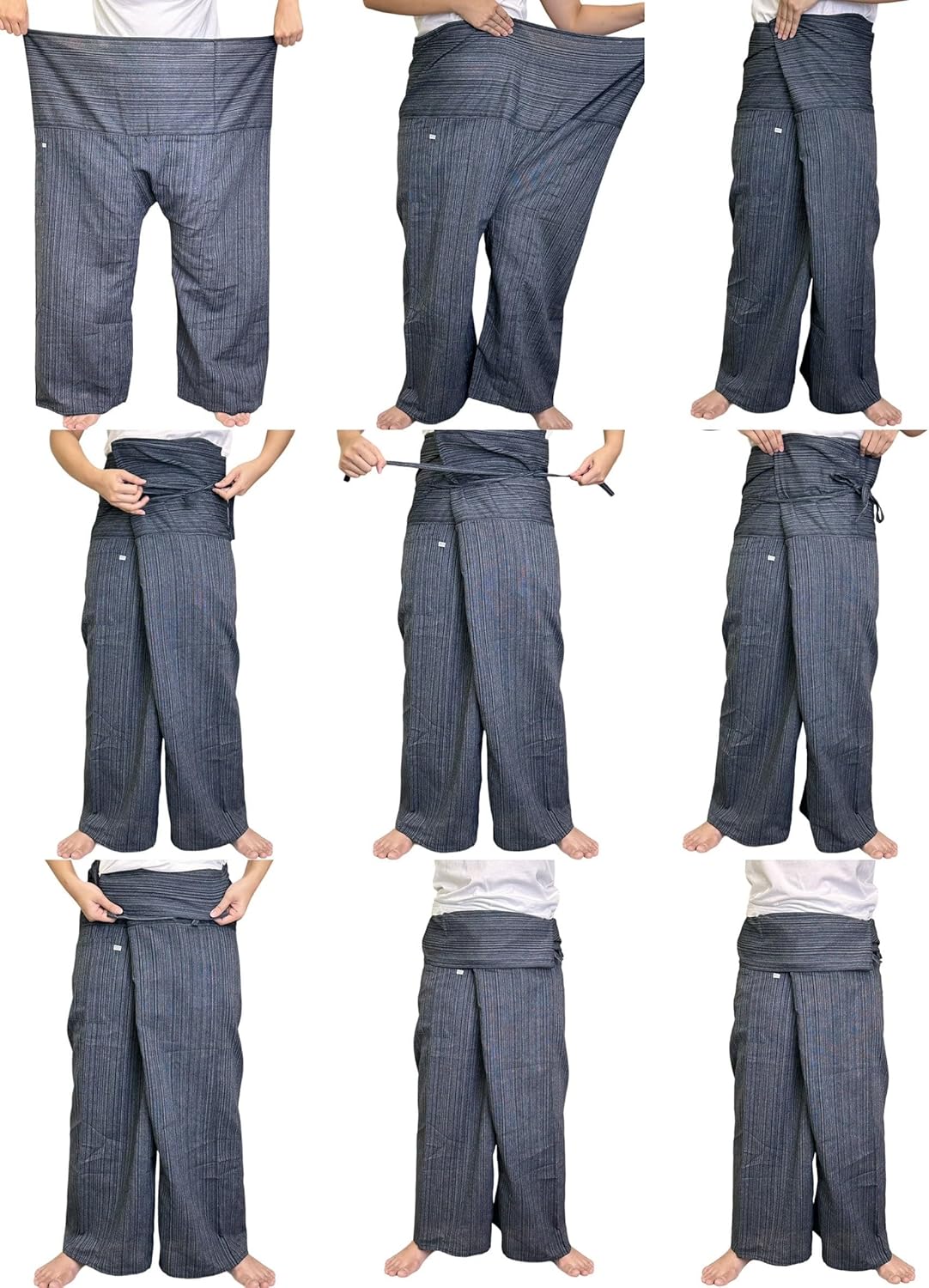 Thai Massage Pants Loose Comfort Movement Pants Ideal for Yoga Dance Cardio Thailand Fisherman Trousers One Size Fits Most - Image 5