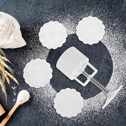 Miniatura 6 de EXCEART 1 Unidades de cubos de azúcar DIY Moon Cake Molds Molde para pastel de luna accesorios para hornear pasteles de luna moldes de pasteles de