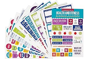 Weight Loss Stickers for Planner | Essentials Health & Fitness Planner Stickers...