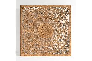 Balinese Large King Size Headboard Handcrafted Bed Panel