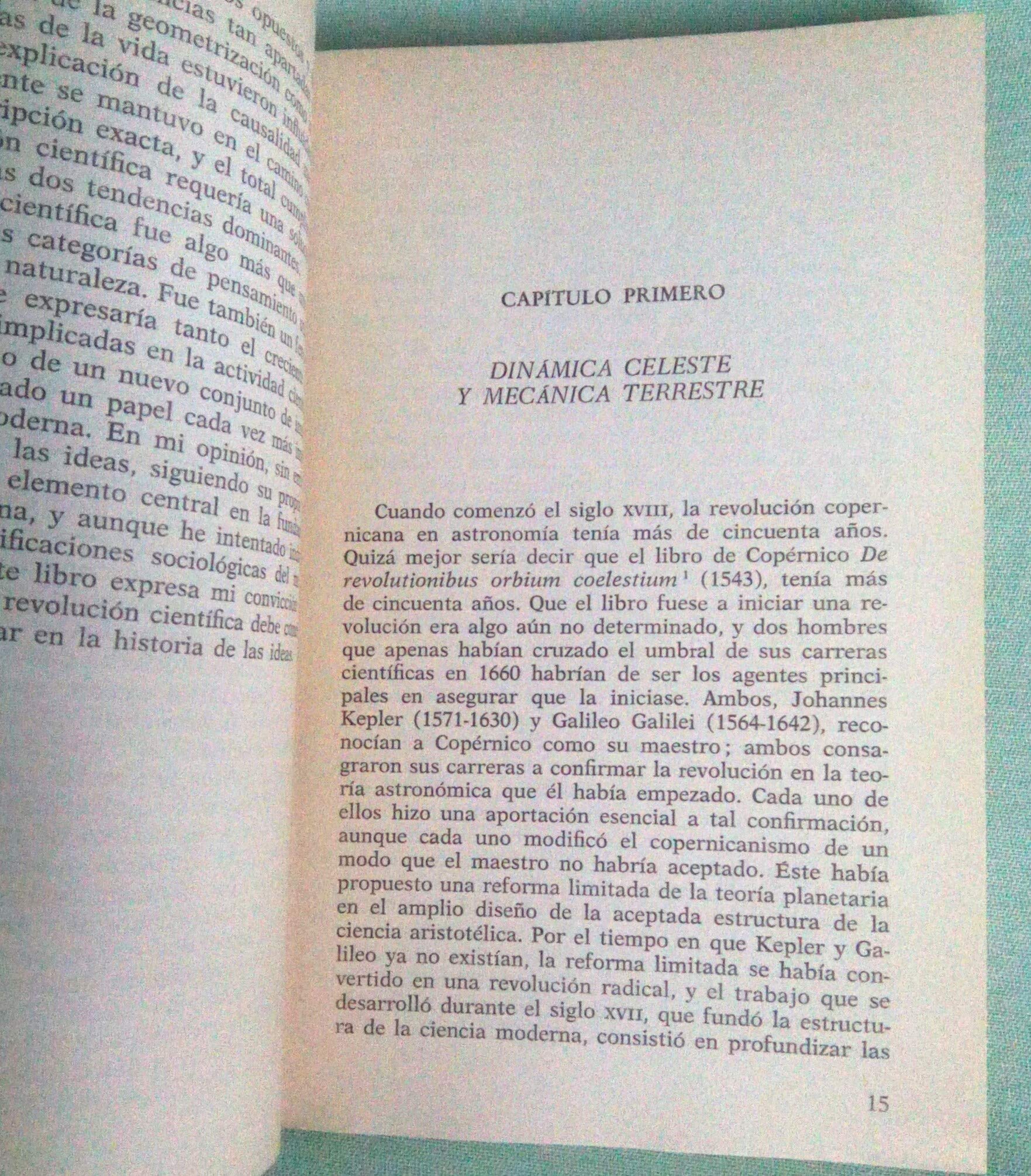 La construcción de la ciencia moderna: mecanismos y mecánica