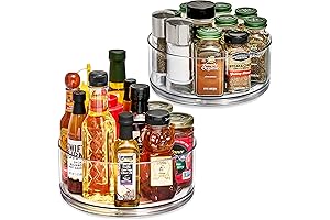 Sorbus 9 Inch Clear Lazy Susan Turntable | Lazy Susan Organizer