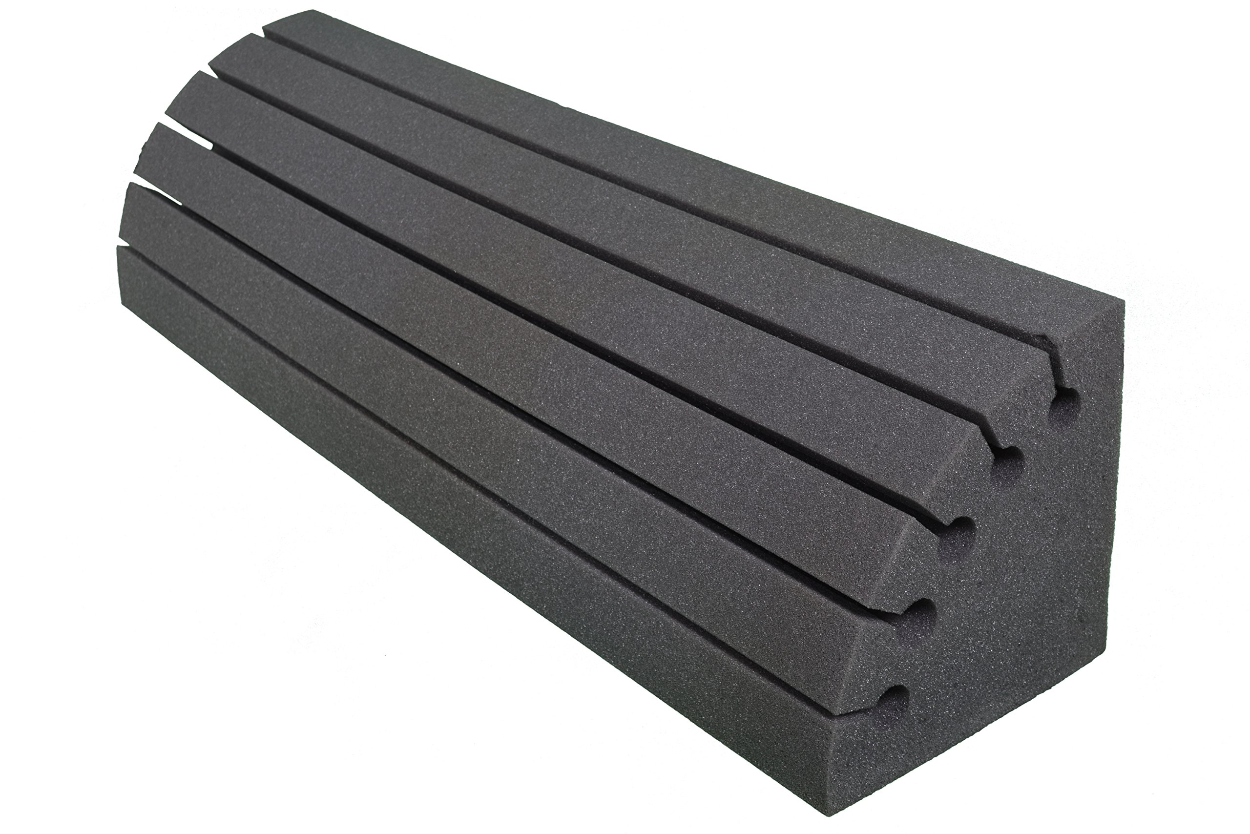 Keyhelm - Bass Traps Pannello Fonoassorbente Cilindrico in Poliuretano 100% | Pannello per Correzione Acustica di Frequenze, Densità 25 kg/m³, 25x25x100 cm, Confezione da 2 Unità | Made in Italy