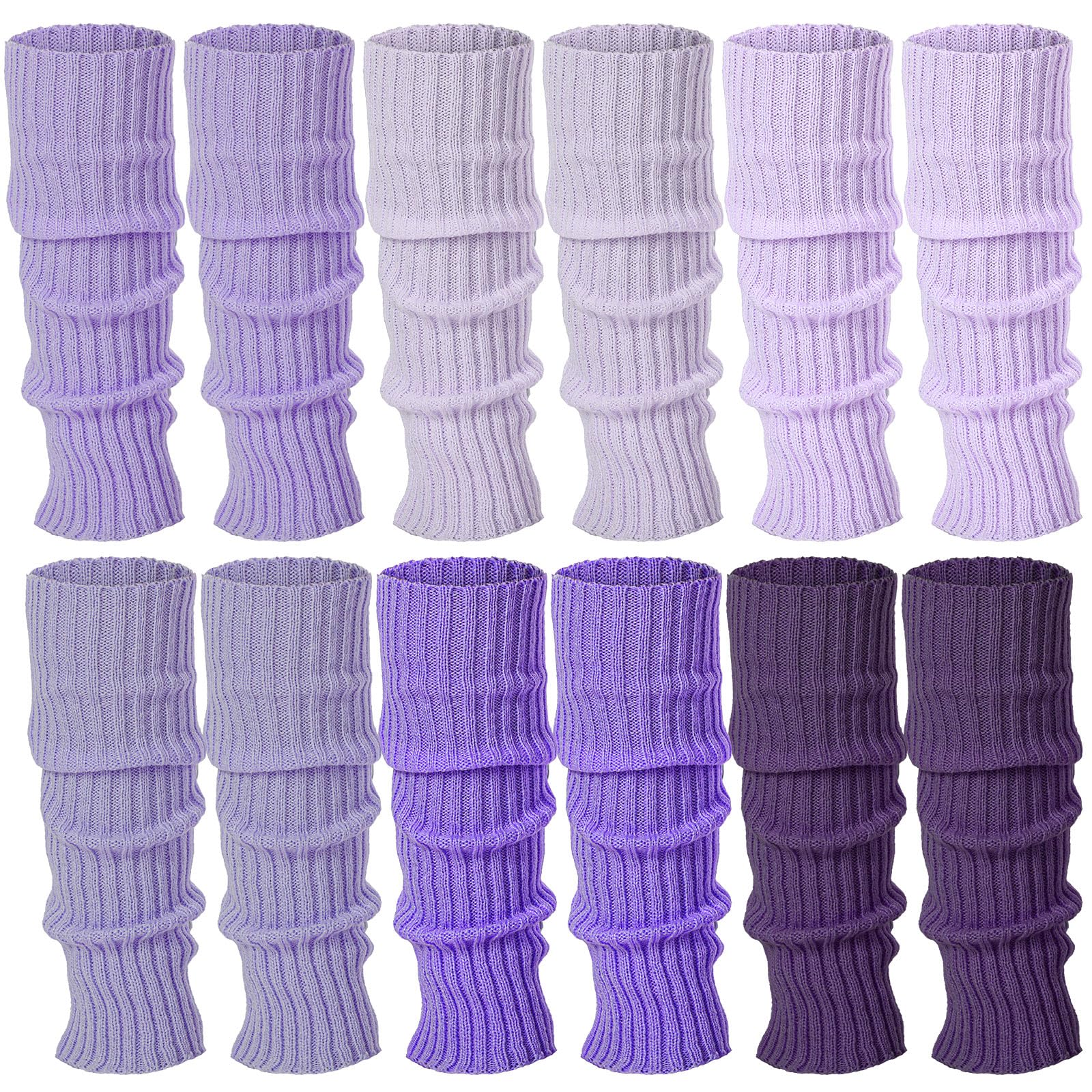 Sintege 6 Pairs Leg Warmers for Girls Women