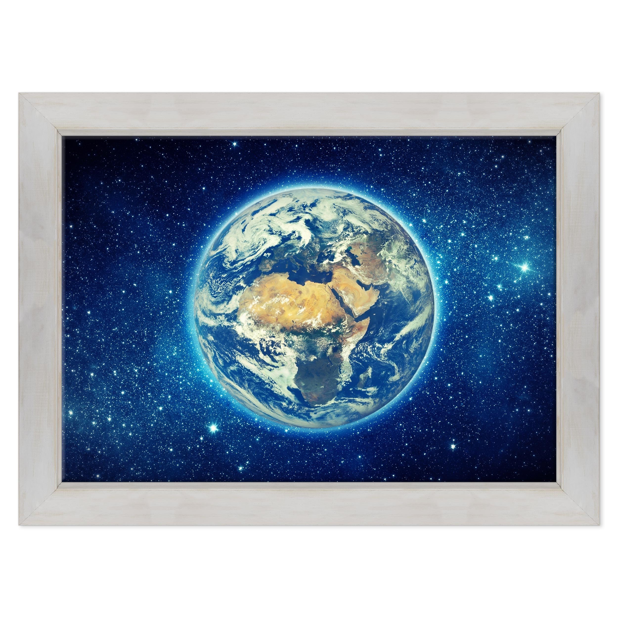 Cuadro sobre lienzo Canvas – ConKrea – Listo para colgar – Mundo Tierra del espacio – Espacio – Estrellas y Nebulose Via Lattea planetas