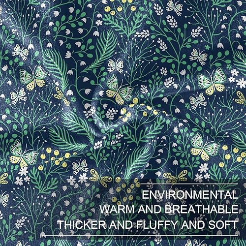 Miniatura 7 de KLL Summer Herbs and Safari Butterflies Plush Travel Blankets, Cozy Warm Throws for Picnic, Bed, Travel, Fall Blanket 60"x90" Plush Travel Blankets