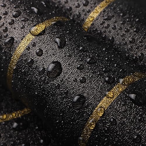 Miniatura 8 de Papel tapiz para despegar y pegar, papel tapiz negro con patrón de mármol, papel de contacto geométrico negro extraíble, impermeable, autoadhesivo,