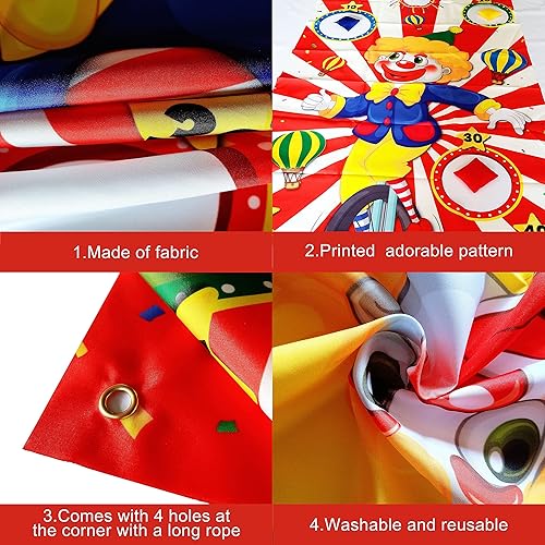 Miniatura 4 de KatchOn, Cartel de juego de lanzamiento de carnaval grande  54 pulgadas, decoraciones de fiesta temática de carnaval  Juegos de carnaval para