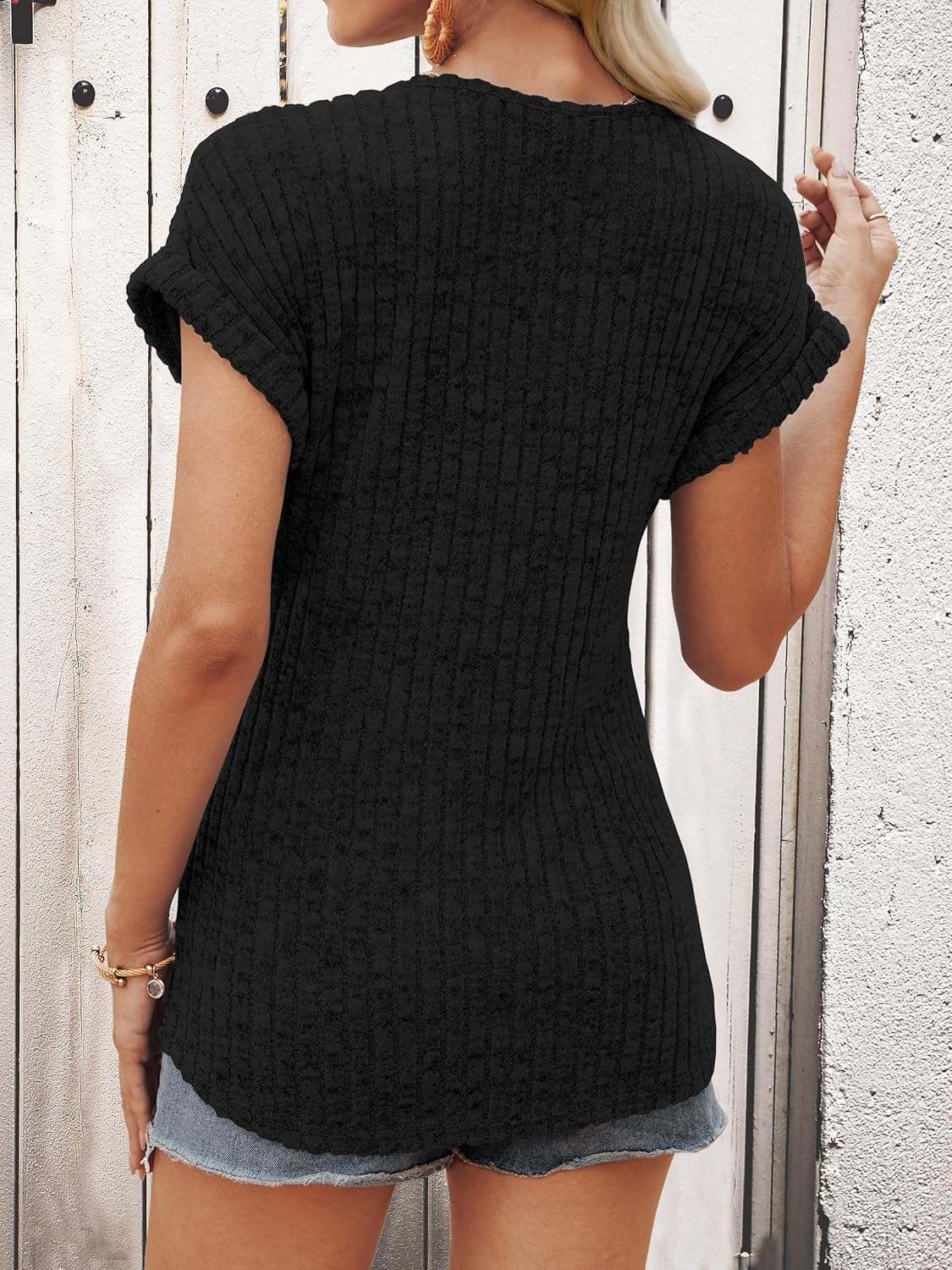 ANRABESS Women Shirts Dressy Casual Business Blouses Black XX-Large - Image 6