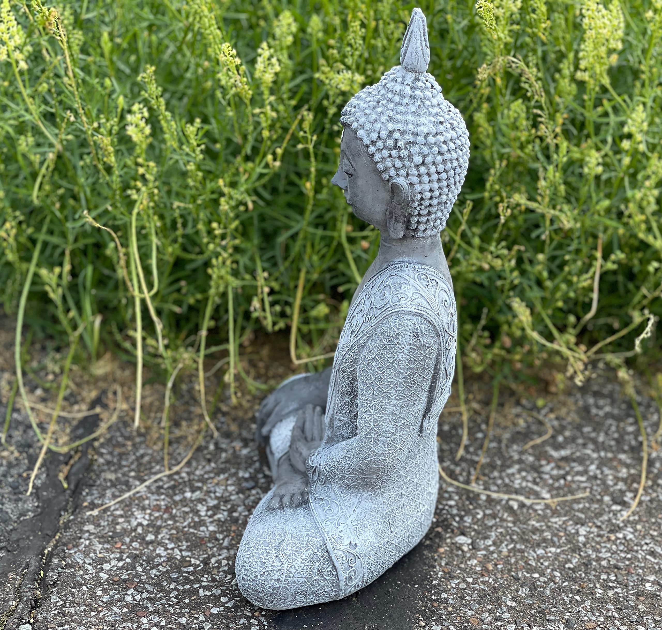 stoneandstyle Shiva Buddha meditando - Statua di pietra - lavorata a mano - Restente al gelo