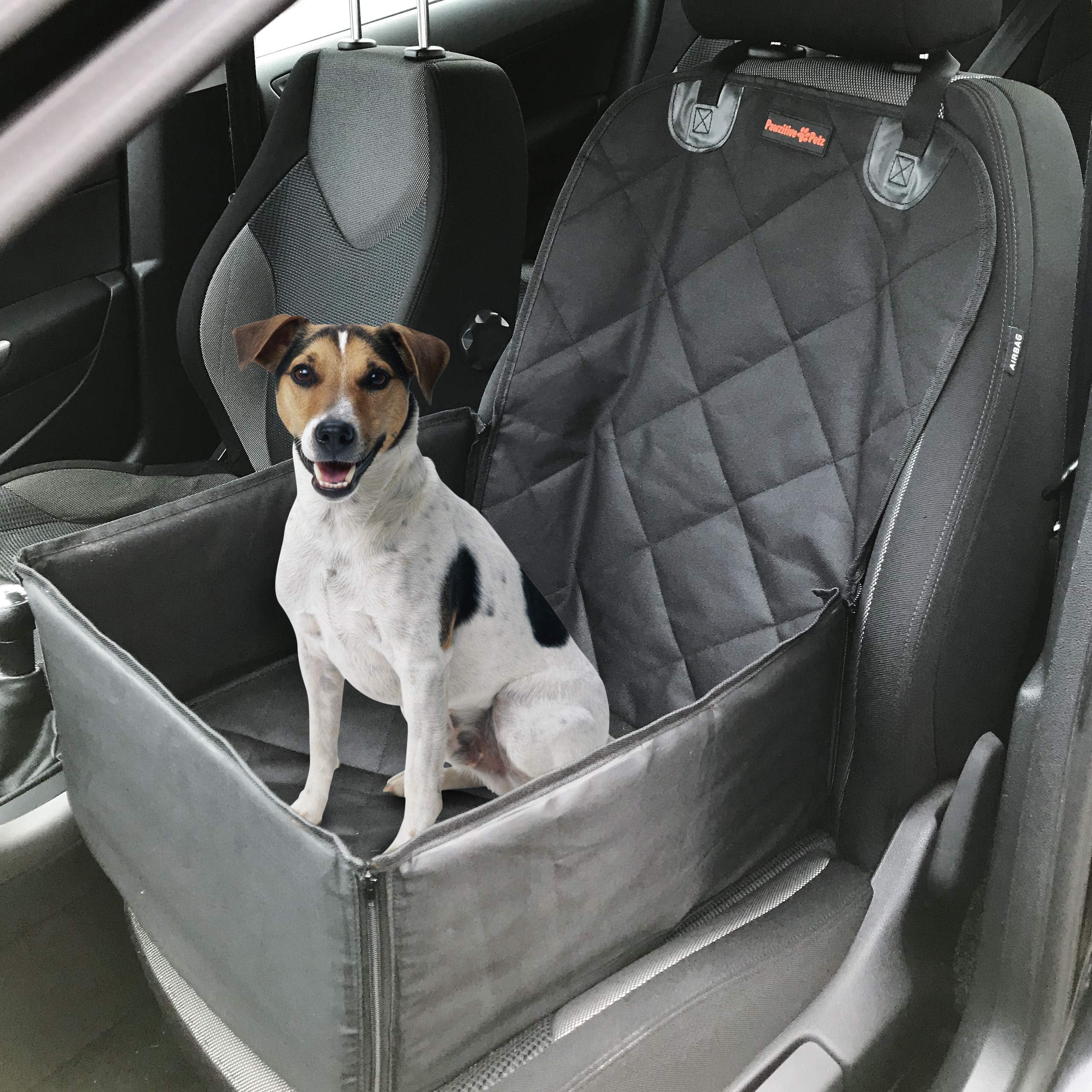 Image showcasing Pawzitive Petz Dog Car Seat Cover, New Improved Design, Puppy Car Seat ...