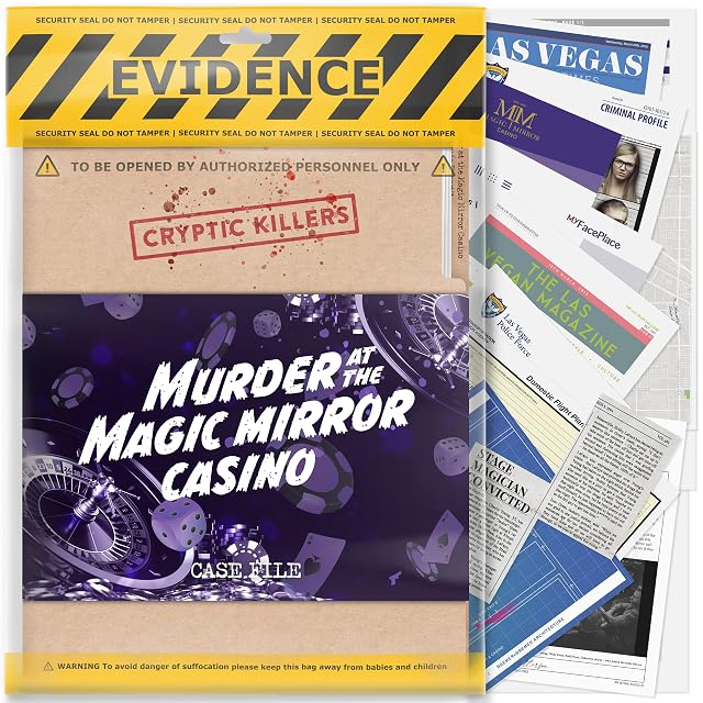Cryptic Killers Unsolved Murder Mystery Game - Cold Case Files Investigation Detective Evidence & Crime File - Individuales, Citas galantes y Juegos de Fiesta - en Magic Mirror Casino