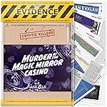 Cryptic Killers Unsolved Murder Mystery Game - Cold Case Files Investigation Detective Evidence & Crime File - Individuals, Date Nights & Party Games- Murder at The Magic Mirror Casino