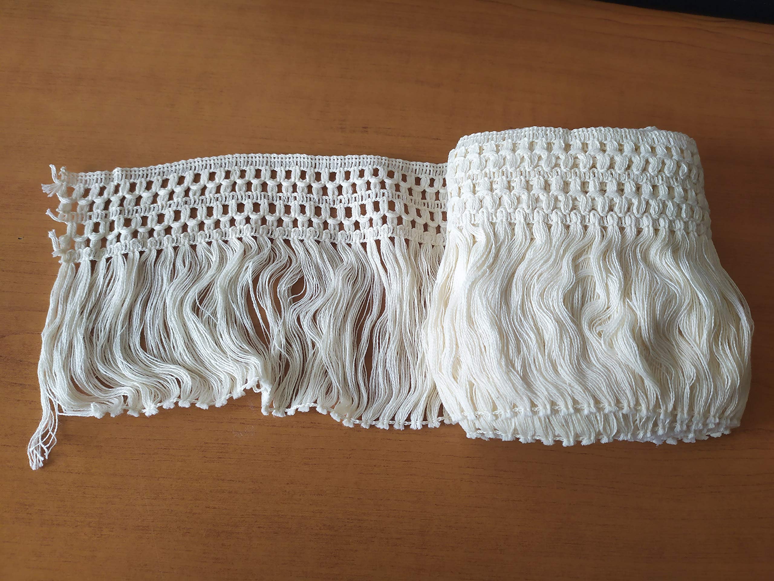 Dentelle Brodée Coton 10 Yards – 11 Cm Large – Ruban Dentelle Pour Mariage, Couture, Déco & Bricolage
